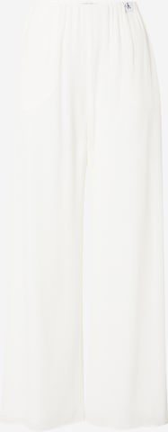 Calvin Klein Jeans Широкий Штаны в Белый: спереди