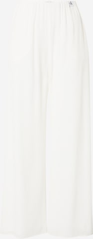 Wide Leg Pantalon Calvin Klein Jeans en blanc : devant