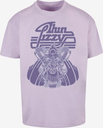 T-Shirt 'Thin Lizzy - Rocker Infill' Merchcode en violet : devant