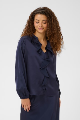 SAINT TROPEZ Bluse 'Lodisa' in Blau: Vorderseite