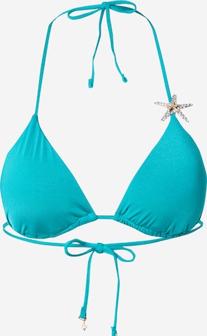 žalia GUESS Trikampė Bikinio viršutinė dalis: priekis