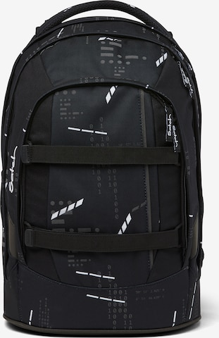 Satch Backpack in Black: front