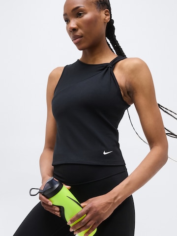 NIKE Top sportowy 'ONE' w kolorze czarny