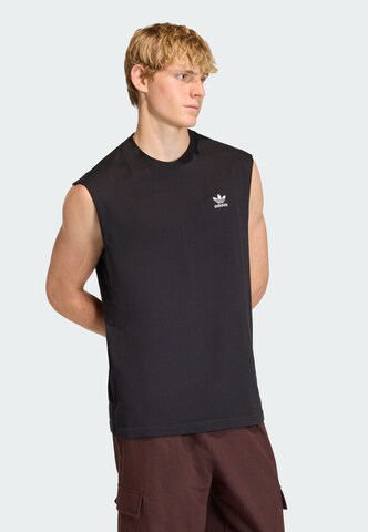 ADIDAS ORIGINALS Top 'Trefoil Essentials' in Schwarz: Vorderseite