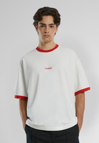 T-Shirt 'Palermo' Prohibited en blanc : devant