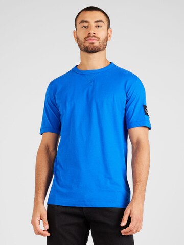 T-Shirt Calvin Klein Jeans en bleu : devant