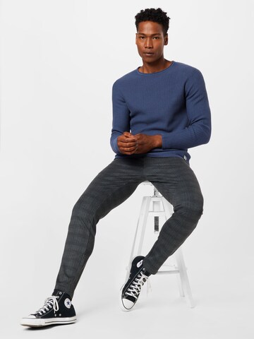 JACK & JONES Regular fit Sweater 'Carlos' in Blue