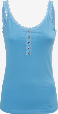 Influencer Top in Blue: front