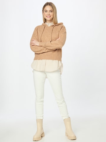 JDY Sweater 'BETSY' in Brown