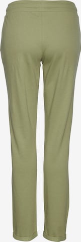 Loosefit Pantalon de pyjama LASCANA en vert