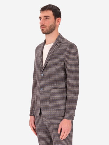 Distretto12 Slim fit Colbert 'Bandigo' in Bruin