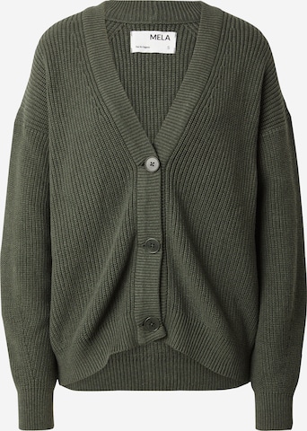 MELAWEAR Knit Cardigan in Green: front