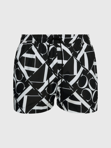 Calvin Klein Swimwear Regular Badshorts i svart