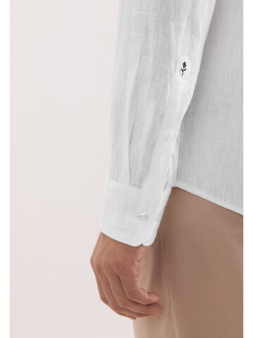 SEIDENSTICKER Regular fit Business shirt 'Smart Linen' in White