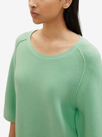 TOM TAILOR Sweater in Green