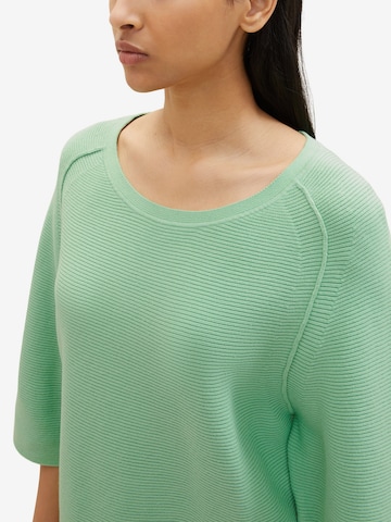 TOM TAILOR Sweater in Green