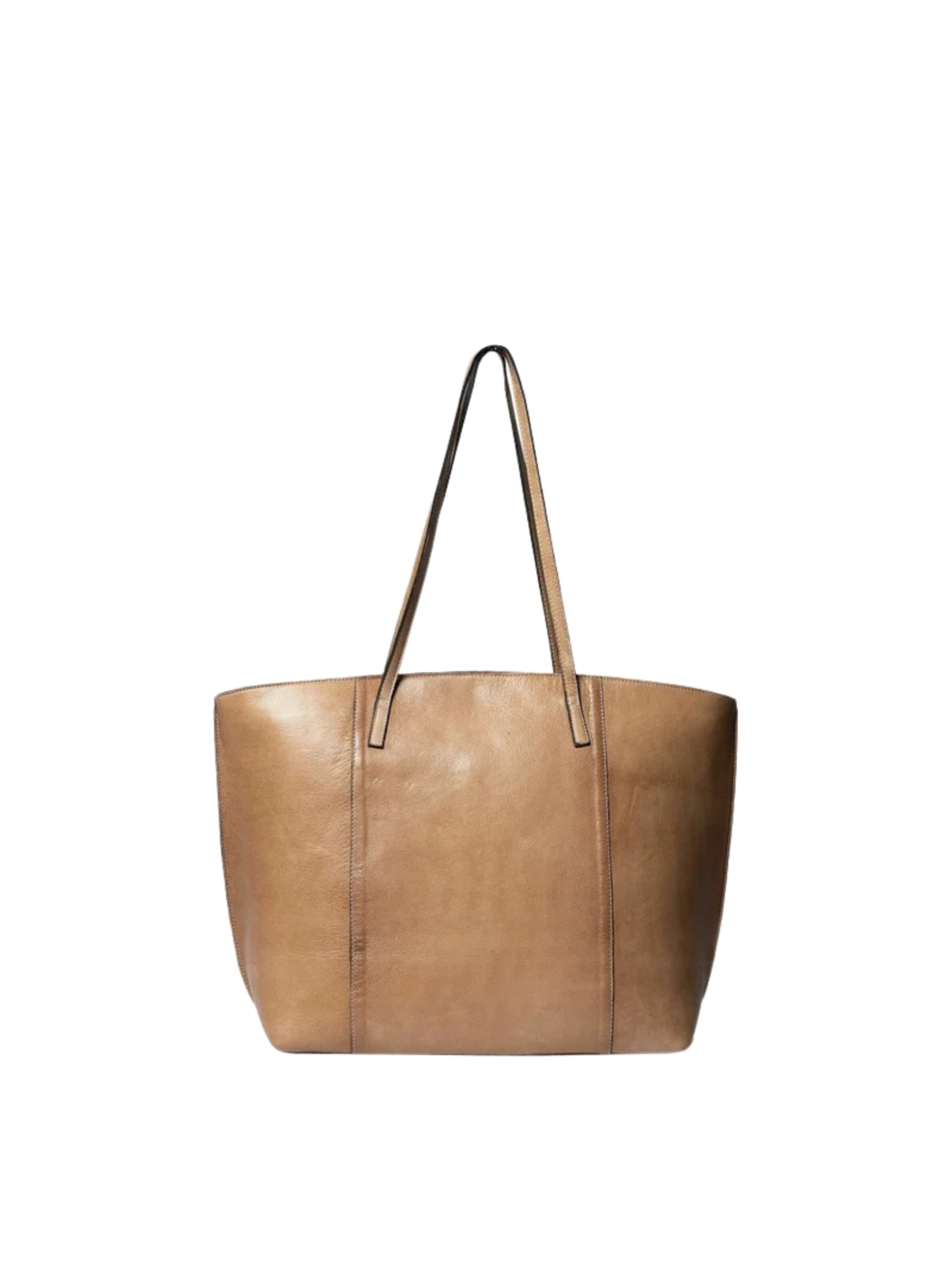 Cabas ' Nalou ' RE:DESIGNED en beige : devant