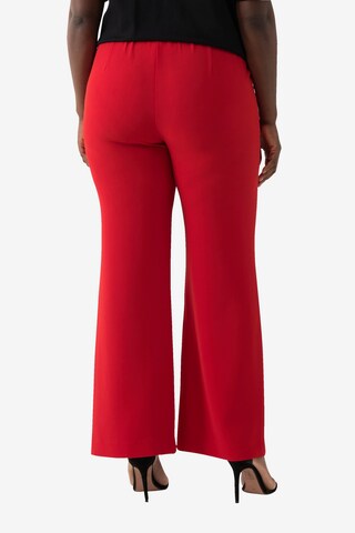 Ulla Popken Wide Leg Hose in Rot