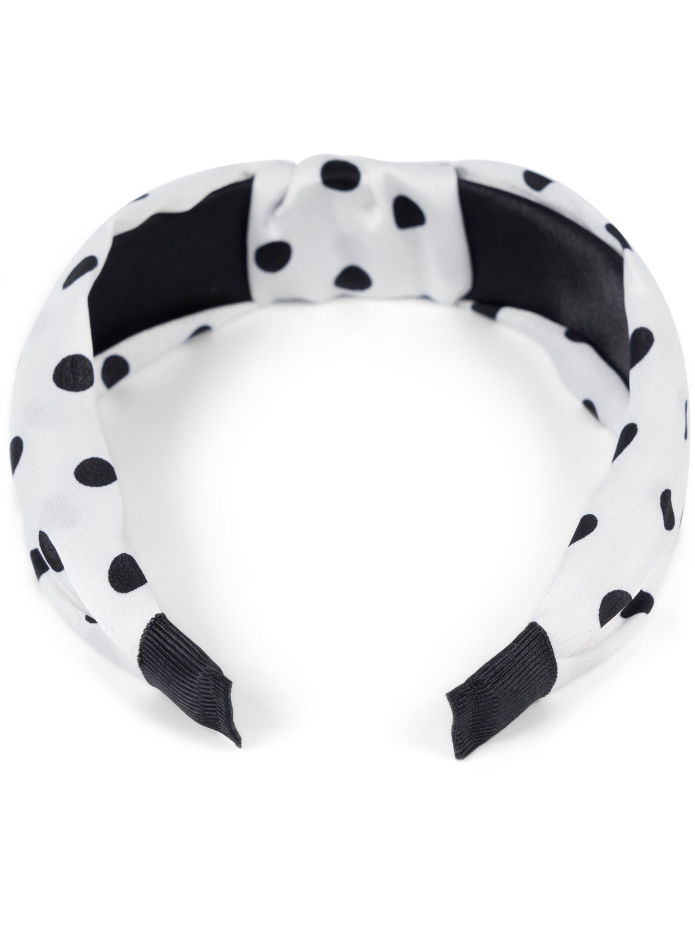 styleBREAKER Haarschmuck 'Haarreif gepunktet mit Knoten Rockabilly'‌‌‌‌‌‌‌ in Weiß