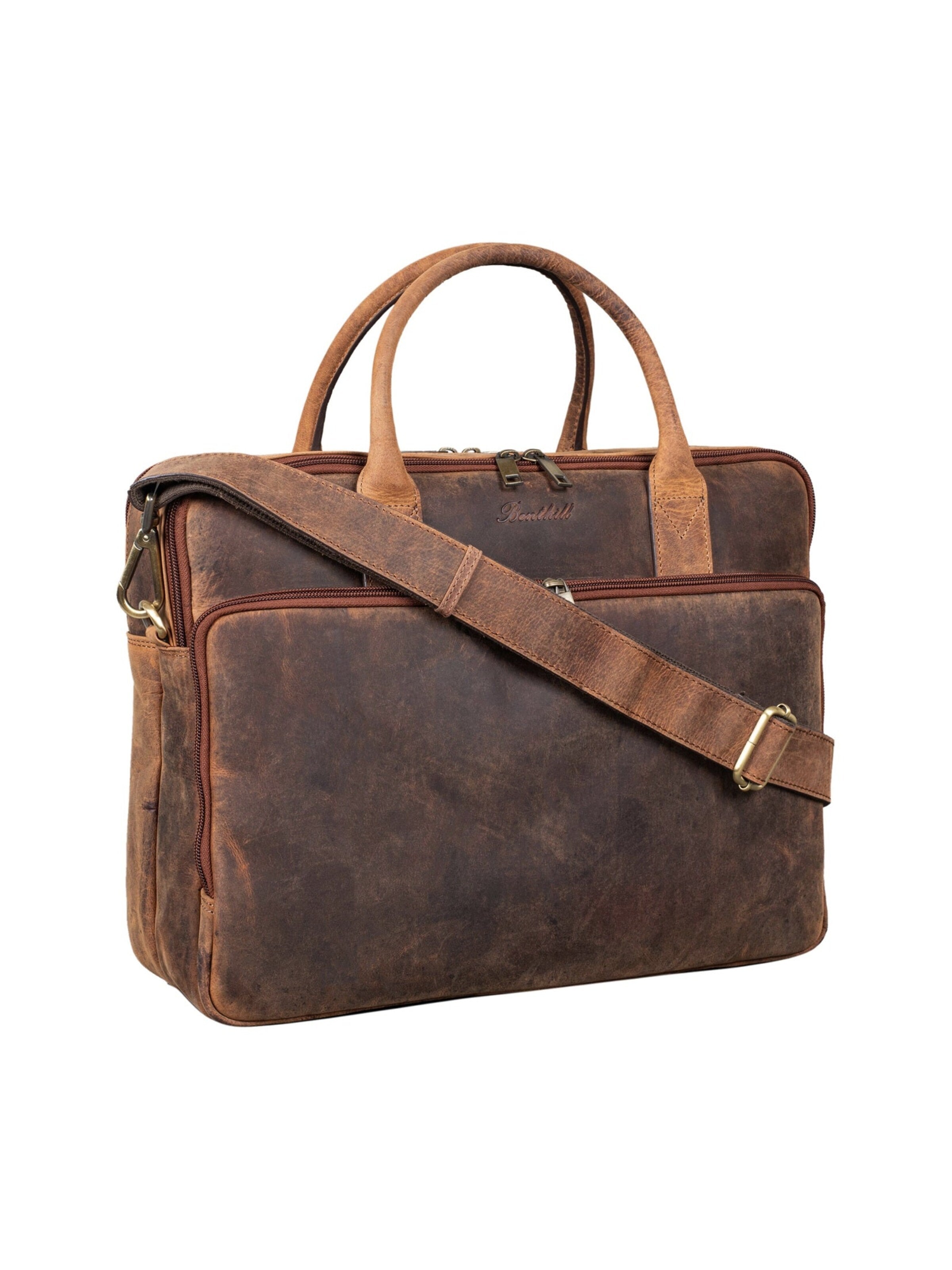 Benthill Laptop Bag in Brown