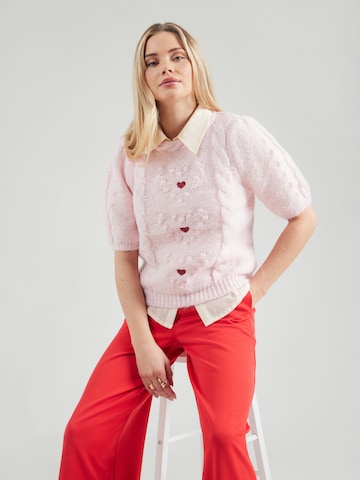 VERO MODA Пуловер в розово: отпред