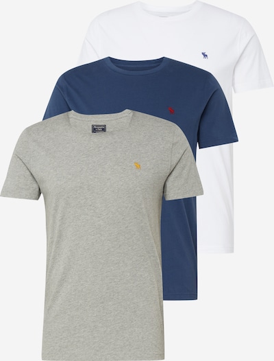 Abercrombie & Fitch T-Shirt 'FALL' in navy / grau / weiß, Produktansicht