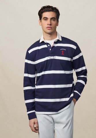 Hackett London Poloshirt 'Heritage' in Blau: Vorderseite