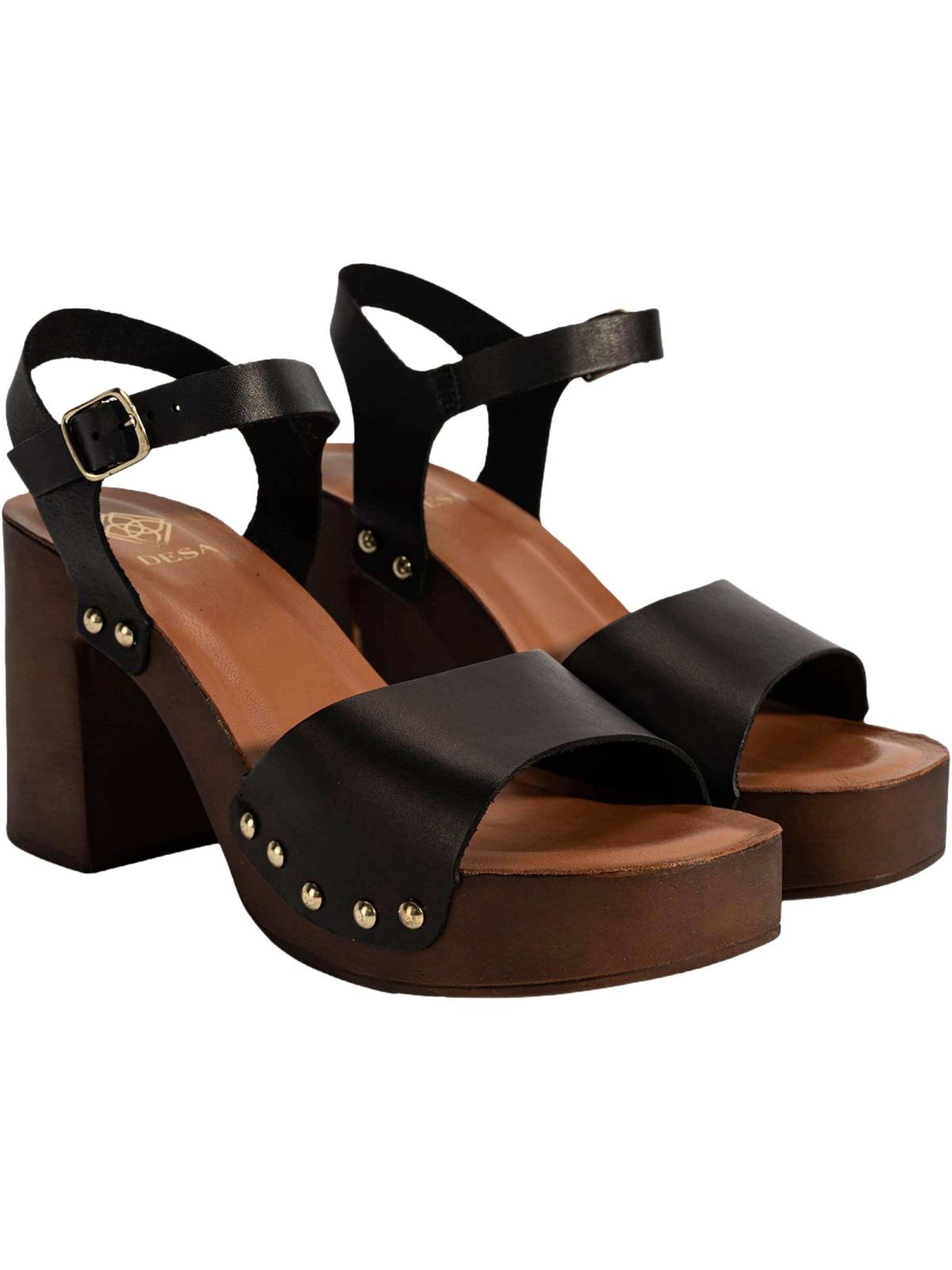 Desa Sandals 'Plateau-Sandalen' in Black