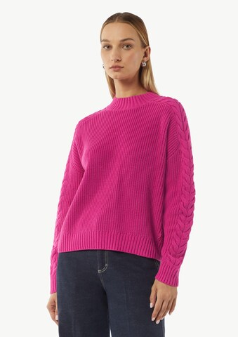 Pull-over comma casual identity en rose : devant
