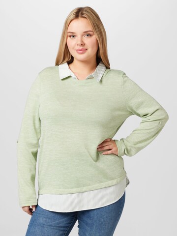 Z-One Shirt 'Linda' in Groen: voorkant