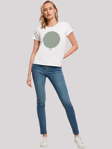 T-shirt 'Geometrics' F4NT4STIC en blanc