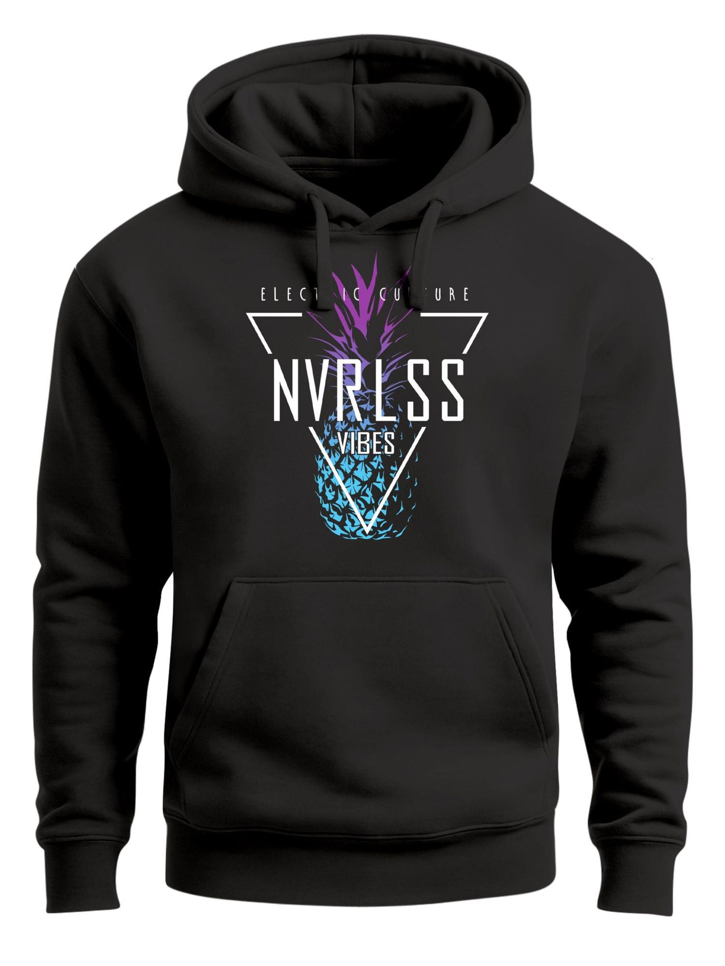 Neverless Sweatshirt 'Vibes' in Black: front