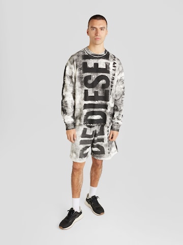 DIESEL Sweatshirt 'S-BUNT-BISC' in Zwart