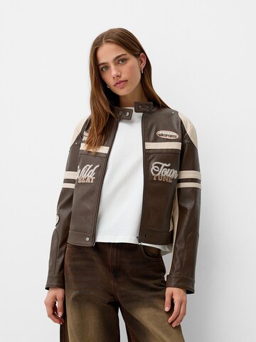 Bershka Overgangsjakke i brun: forside