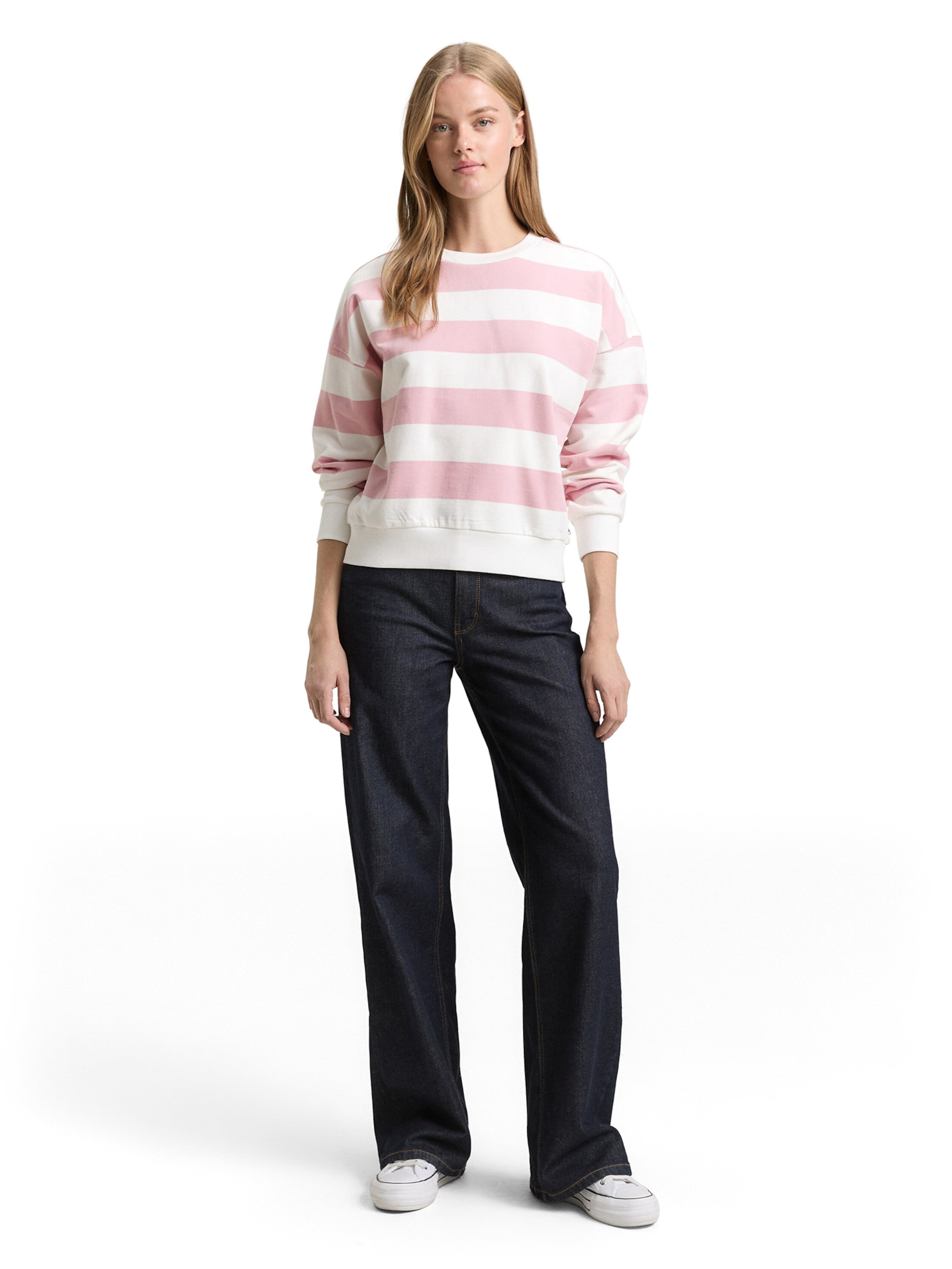TOM TAILOR DENIM Sweatshirt in Pink