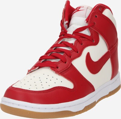 Nike Sportswear Sneaker high 'Dunk' i beige / rød, Produktvisning