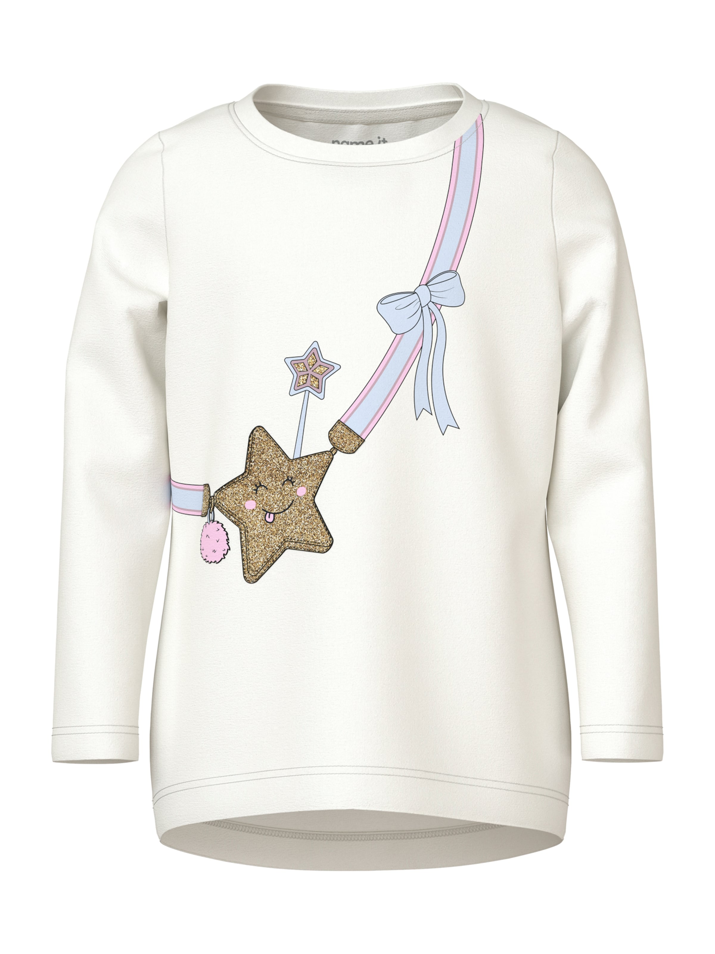 NAME IT Футболка 'NMFVIX' в Белый: спереди