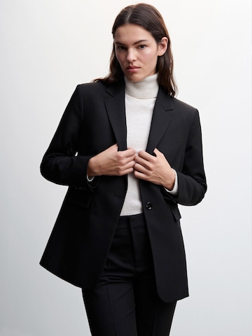 Blazer 'Boreal' MANGO en noir : devant