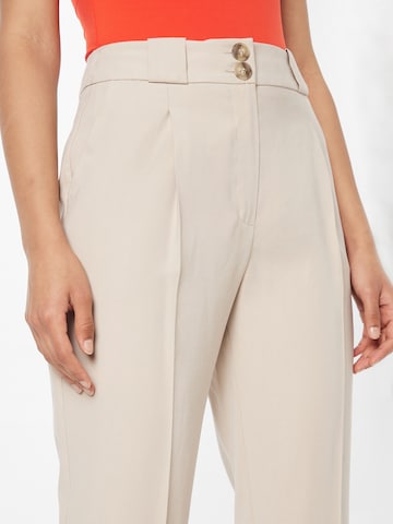 River Island Regular Pleat-Front Pants in Beige