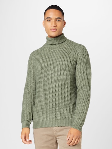 ABOUT YOU Sweater 'Tyler' in Green: front