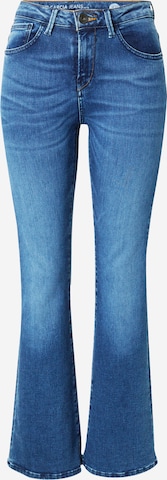 GARCIA Flared Jeans 'Celia' i blå: framsida