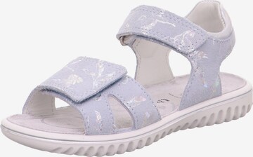 SUPERFIT Sandalen 'Sparkle' in Blauw: voorkant