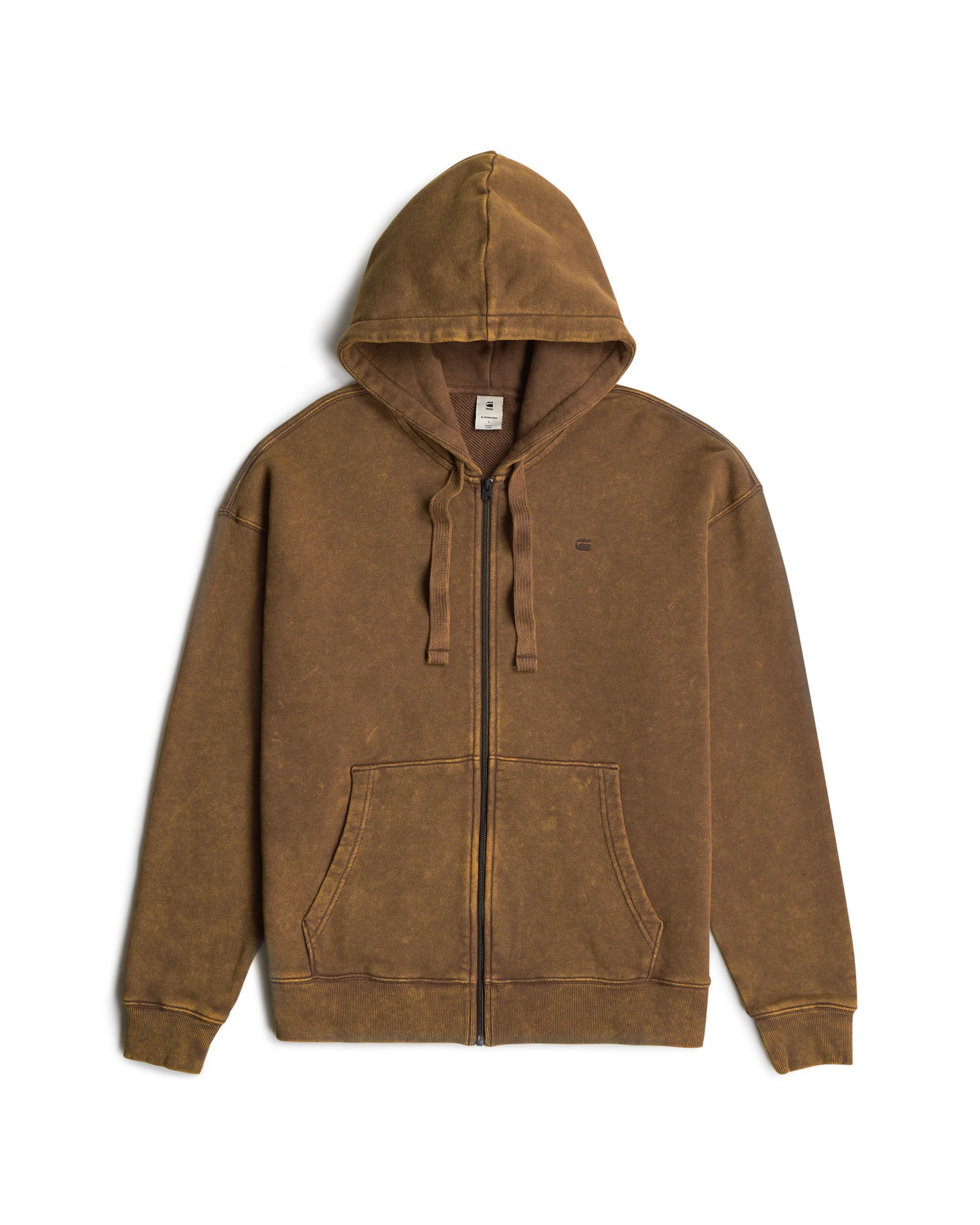 G-STAR Sweatjacke in Braun: Vorderseite