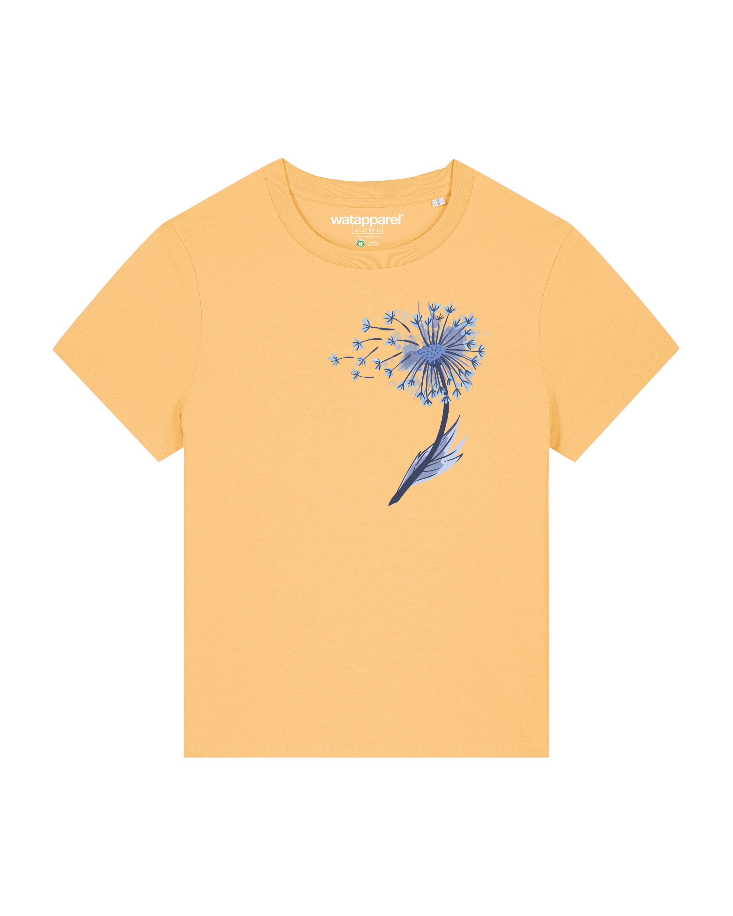 Watapparel T-Shirt 'Dandelion' in Gelb: Vorderseite
