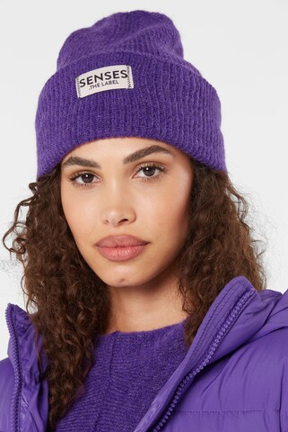 SENSES.THE LABEL Mütze in Lila: Vorderseite