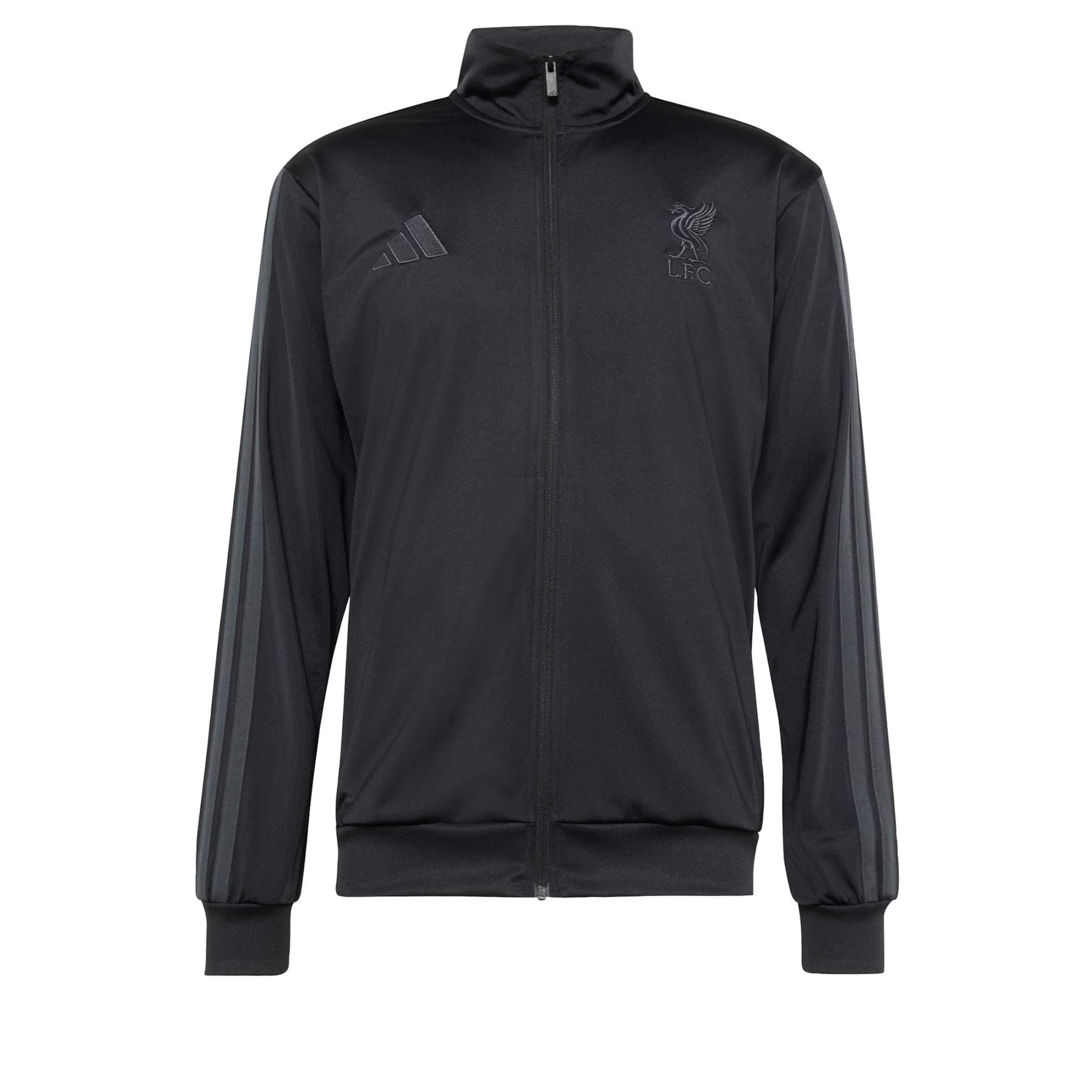 ADIDAS PERFORMANCE Trainingsjack 'FC Liverpool DNA' in Zwart: voorkant