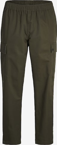 Pantalon cargo JACK & JONES en vert : devant