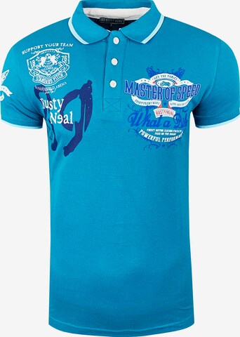 Rusty Neal Shirt in Blauw: voorkant