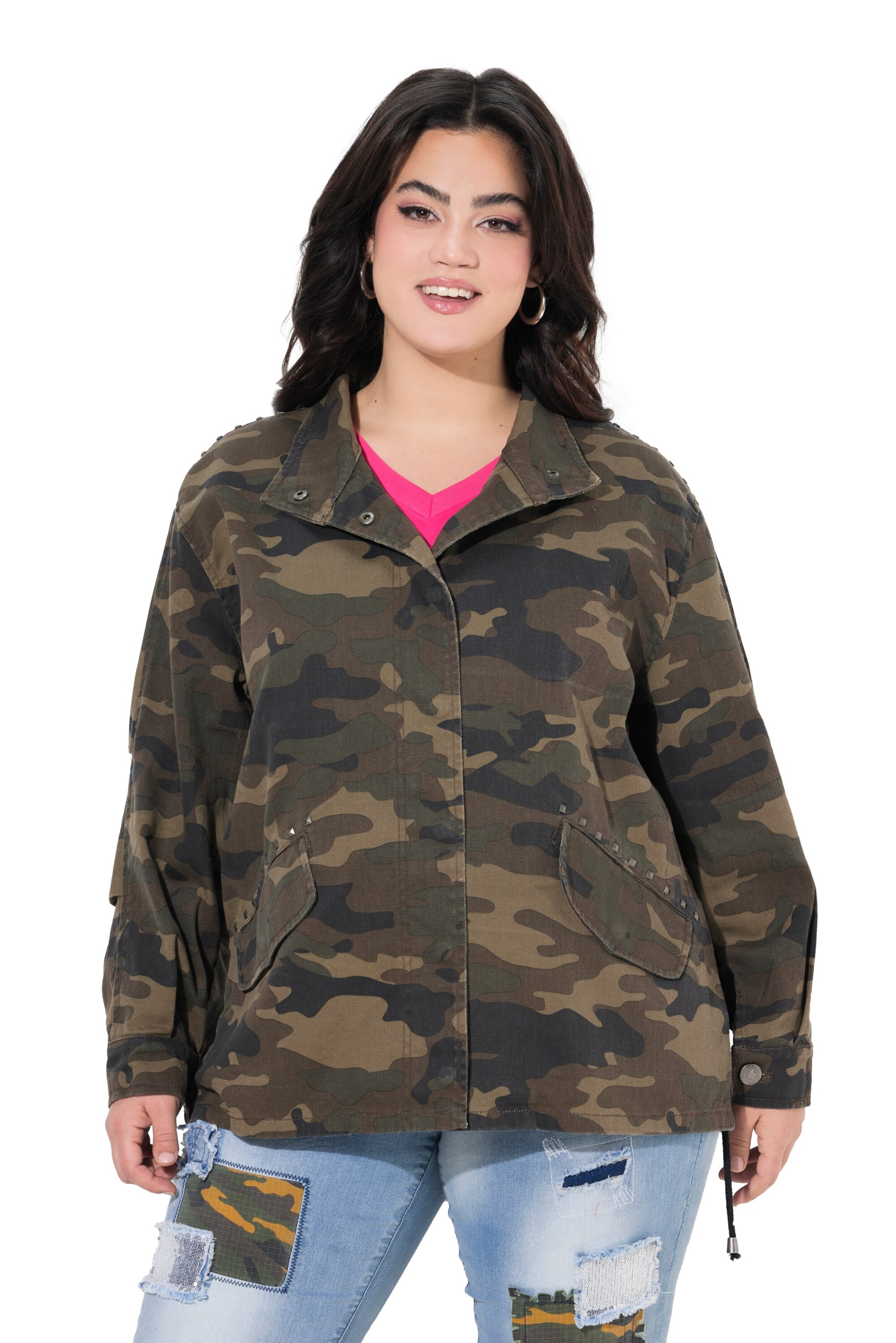 Angel of Style Tussenjas in Groen: voorkant