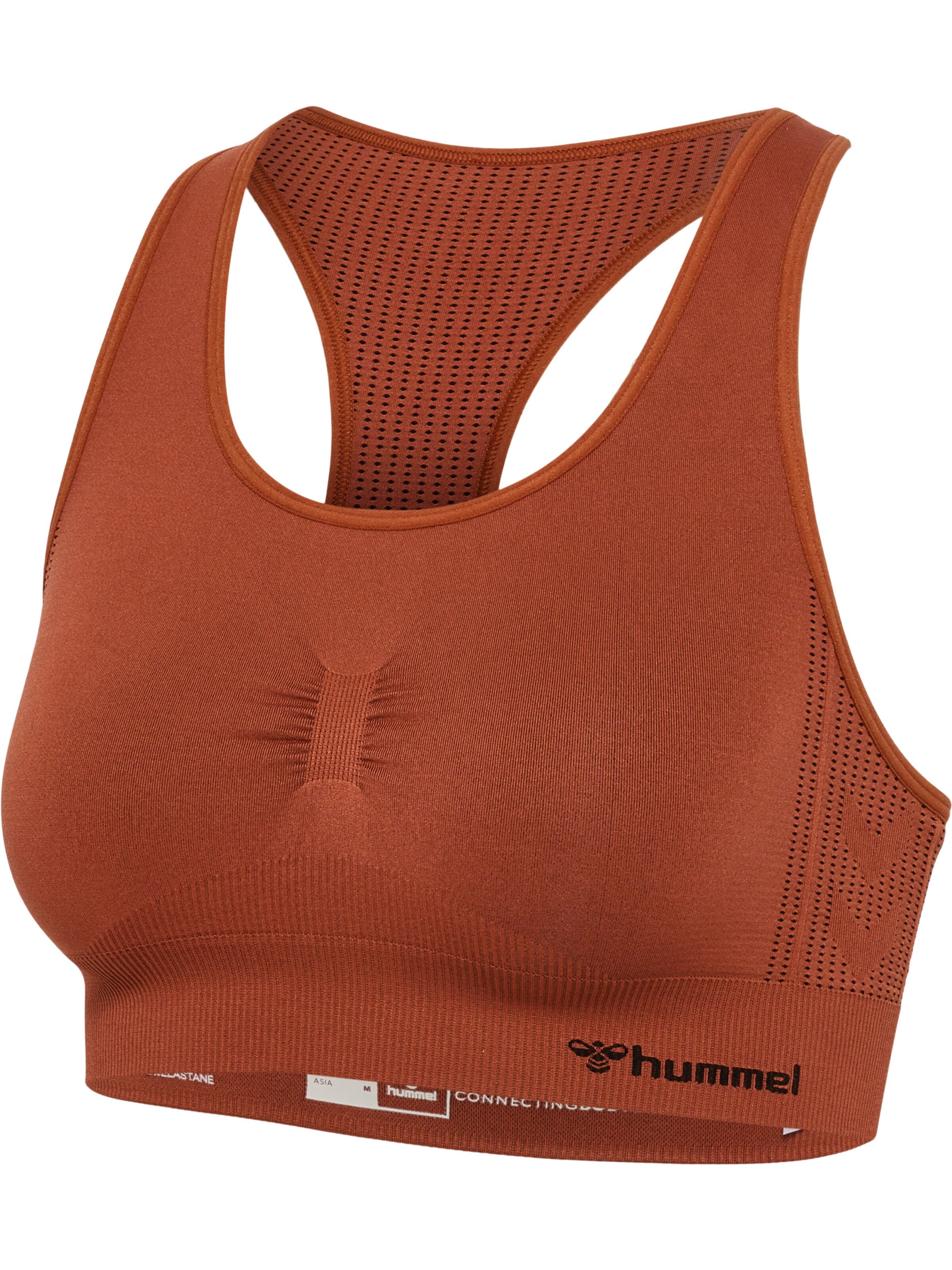Hummel Bustier Sports-BH i brun